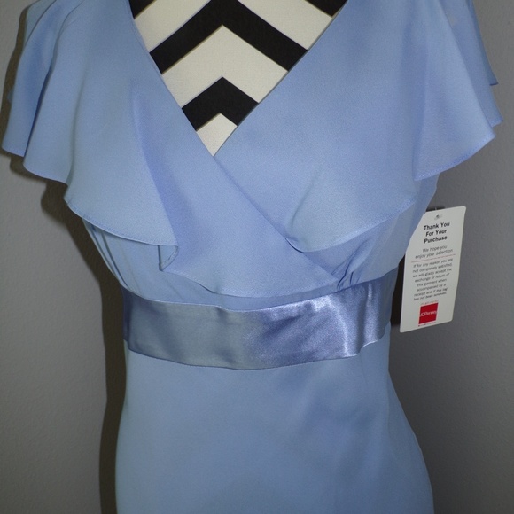 NWT East 5th Sz 8 Blue Long Formal Dress - Picture 6 of 8